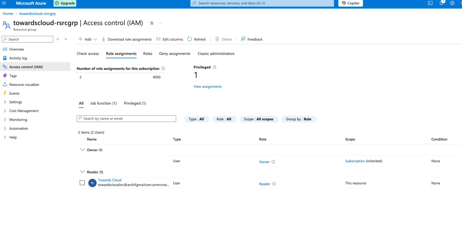 Azure Create a Resource GRoup 8