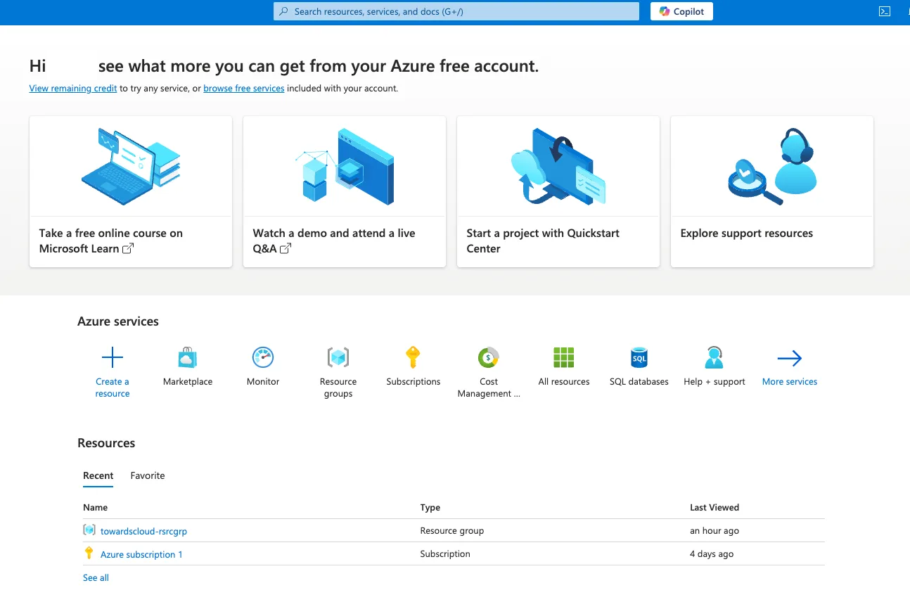 Azure Portal Post Pic