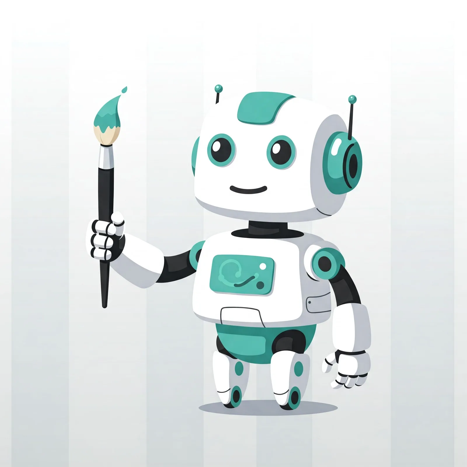 Robot With Paint Brush