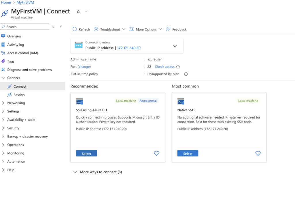 Azure-Connect-VM-1