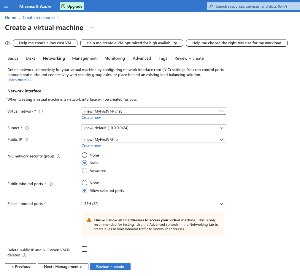 Azure-Creating-Vm-E