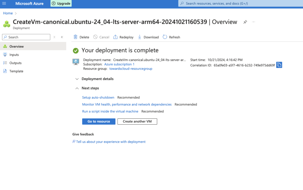 Azure-Creating-Vm-O