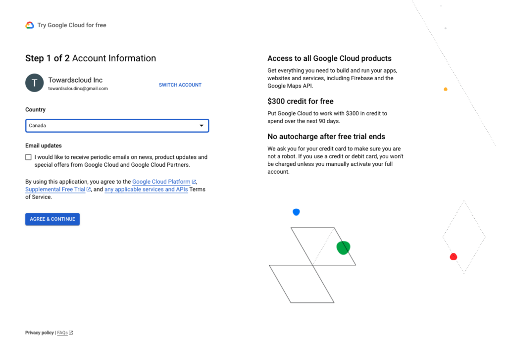 GCP-Free-Sign-Page